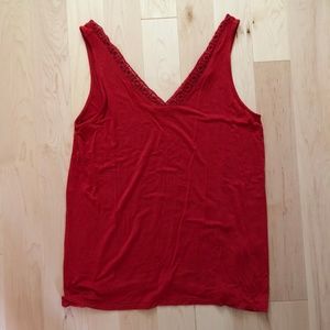 Banana Republic Crochet Accent Tank/Shell top